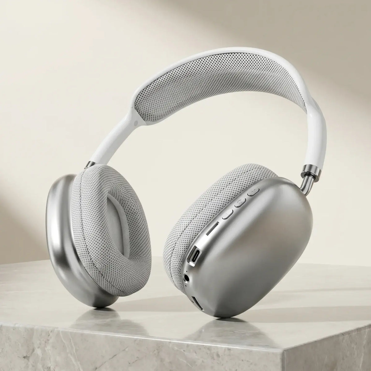 Wireless Bluetooth Headphones Over Ear HIFI Stereo Bass Headset Support TF Card 3.5mm Wired Audio Foldable Adjustable