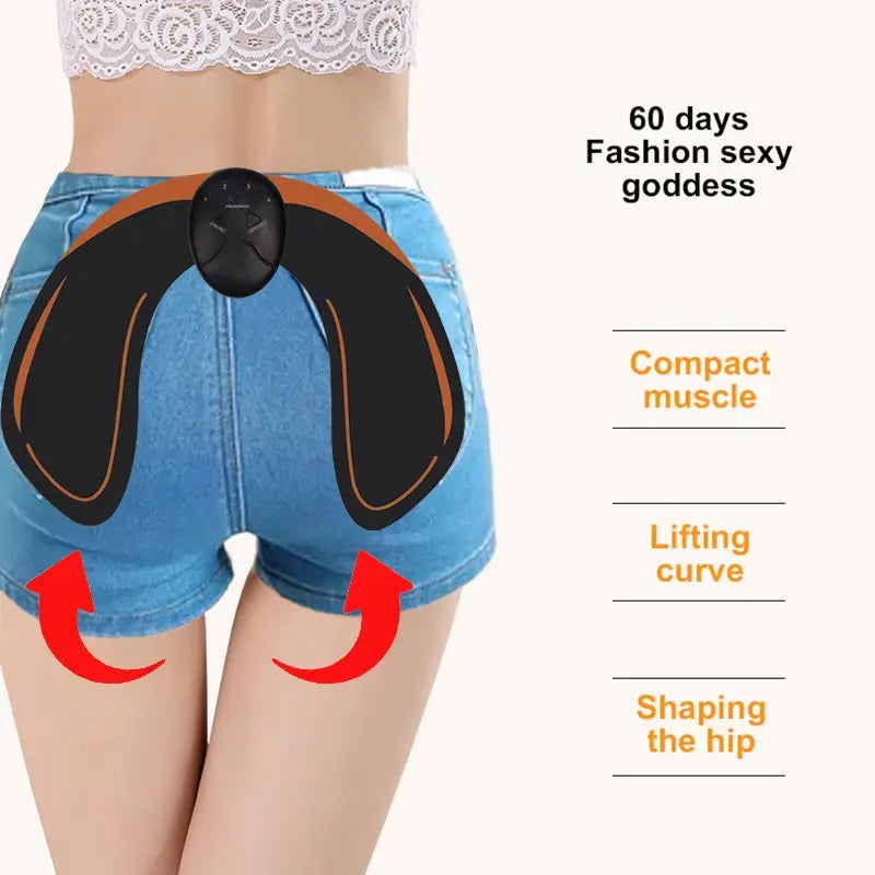 Wireless Hip Trainer Buttock Lifting Massage Machine Abs Fitness Butt Lift Toner Trainer Intensity Massager Personal Care Device - Nexvibe