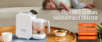 SucceBuy Baby Food Maker 430W with 750 ml Tritan Bowl SUS304 5 in 1 Blender Steamer Grinder for Food Fruit Vegetable Meat