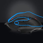 Redragon M656 Gainer Wireless Gaming Mouse, 4000 DPI 2.4Ghz Wireless Gamer Mouse w/ 5 DPI Levels, 7 Macro Buttons, Red LED Backl