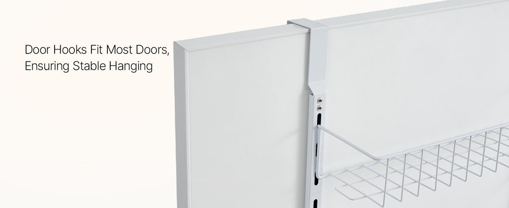 SucceBuy 6/8/9/10 Tier Over the Door Pantry Organizer Heavy-Duty Steel Hanging Spice Rack, Adjustable Wall Seasoning Shelves