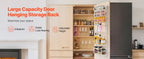 SucceBuy 6/8/9/10 Tier Over the Door Pantry Organizer Heavy-Duty Steel Hanging Spice Rack, Adjustable Wall Seasoning Shelves