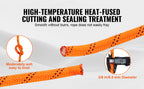 SucceBuy 120ft Dual-Weave Polyester Cord 3/8 1/2in 48-Strand Multi-Use Rope for Arborist Activities Outdoor Adventures Versatile