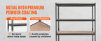 SucceBuy 5 Layers Standing Storage Shelving Unit Heavy Duty Organizer Metal Rack for Kitchen Living Room Warehouse Flower Stand
