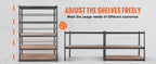 SucceBuy 5 Layers Standing Storage Shelving Unit Heavy Duty Organizer Metal Rack for Kitchen Living Room Warehouse Flower Stand