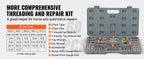 SucceBuy Tap and Die Set 40PCs 60PCs 80PCs 110/116PCs Metric SAE Standard Bearing Steel Taps and Dies Essential Threading Tool