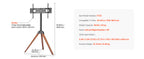 SucceBuy Rolling TV Stand Mobile TV Cart Suit for Various Sizes TV Portable TV Stand with Wheels for Living Room Bedroom Office