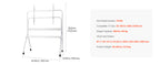 SucceBuy Rolling TV Stand Mobile TV Cart Suit for Various Sizes TV Portable TV Stand with Wheels for Living Room Bedroom Office