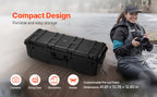 SucceBuy IP67 Weatherproof Hard Case Heavy Duty Protective Case w/ Pre-cut Foam and Handles for Travel Hunting Military Cameras