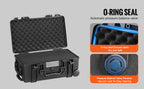 SucceBuy IP67 Weatherproof Hard Case Heavy Duty Protective Case w/ Pre-cut Foam and Handles for Travel Hunting Military Cameras
