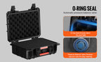SucceBuy IP67 Weatherproof Hard Case Heavy Duty Protective Case w/ Pre-cut Foam and Handles for Travel Hunting Military Cameras