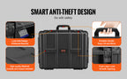 SucceBuy IP67 Weatherproof Hard Case Heavy Duty Protective Case w/ Pre-cut Foam and Handles for Travel Hunting Military Cameras