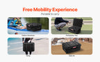 SucceBuy IP67 Weatherproof Hard Case Heavy Duty Protective Case w/ Pre-cut Foam and Handles for Travel Hunting Military Cameras