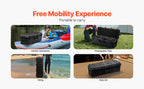 SucceBuy IP67 Weatherproof Hard Case Heavy Duty Protective Case w/ Pre-cut Foam and Handles for Travel Hunting Military Cameras