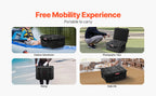 SucceBuy IP67 Weatherproof Hard Case Heavy Duty Protective Case w/ Pre-cut Foam and Handles for Travel Hunting Military Cameras